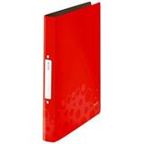 利市45660025 Bebop文件夾 A4 PP2孔O型夾<紅色>